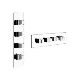 Фото Внешняя часть термостатического смесителя Gessi Mimi (43086#031) хром