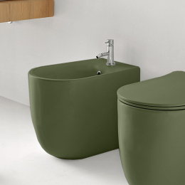Kerasan Nolita 532011*1 Биде напольное с 1 отверстием под смеситель 55х35 см, с креплениями WB5N, цв