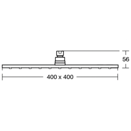 Верхний душ Ideal Standard IDEALRAIN PRO B9845AA