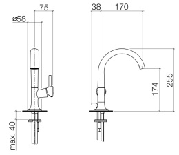 Смеситель Villeroy&Boch (Dornbracht) LaFleur 33.500.955.00 для раковины