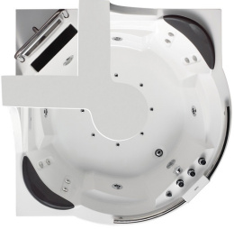 Акриловая ванна 170x170 Gemy (G9070 O), четверть круга