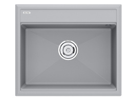 Мойка гранитная STEPIA-590, PM115951-GRS, серый дым, 590х510, Paulmark PM115951-GRS