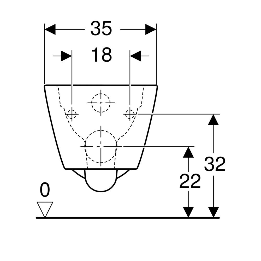 Geberit Smyle Square 500.208.01.1 Унитаз подвесной, безободковый