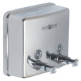 Дозатор для мыла Nofer Inoxevo 03005.B с двумя кранами 1200 мл