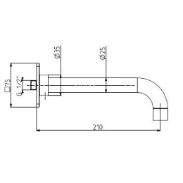 Излив F2369CR FIMA Carlo Frattini