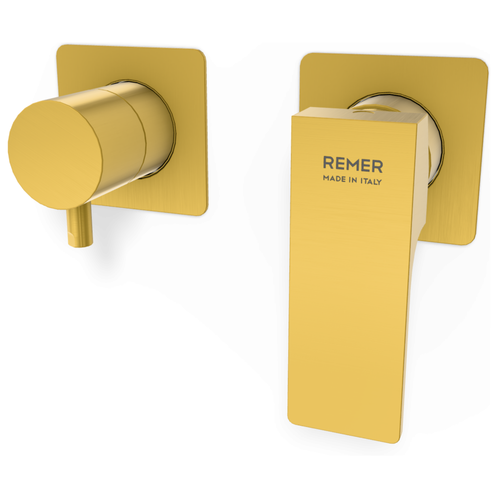 Фото Смеситель для душа Remer Absolute AU92ZPWBBG, золото брашированное