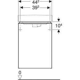 Geberit Smyle Square 500.350.JK.1 Тумба для раковины, с распашными дверцами