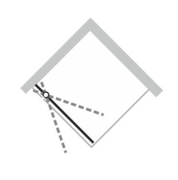 Душевая дверь в нишу Huppe X1 140703.069.321 (120703.069.321) распашная 190 х 90 см