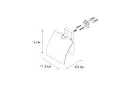 Держатель туалетной бумаги FIXSEN Kvadro (FX-61310) хром