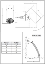 Верхний душ Gessi Inciso (57263#299) черный, матовый