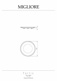 Фото Migliore FORTIS 29781 Мыльница настольная, золото