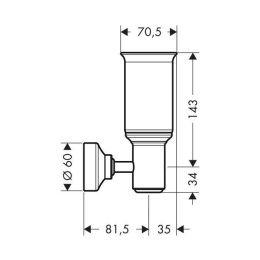 Фото Hansgrohe Axor Montreux 42056820 Светильник настенный (шлиф.никель)