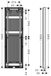 Hansgrohe Axor Urquiola 42501000 Настенный радиатор