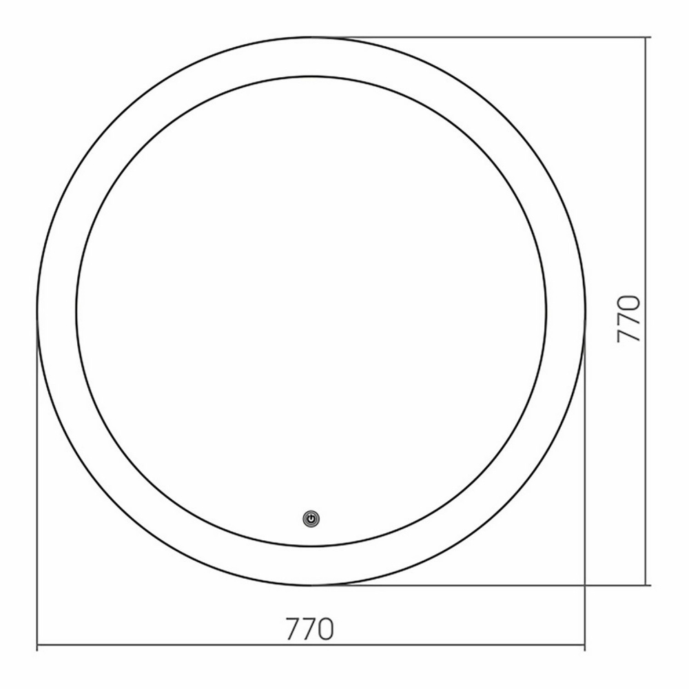 Зеркало с подсветкой MIXLINE Перла-2 D770 (542563)
