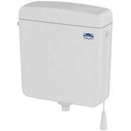 Фото Creavit MEGA 3022-R6 Бачок пластиковый навесной (кнопка, цепочка, труба)