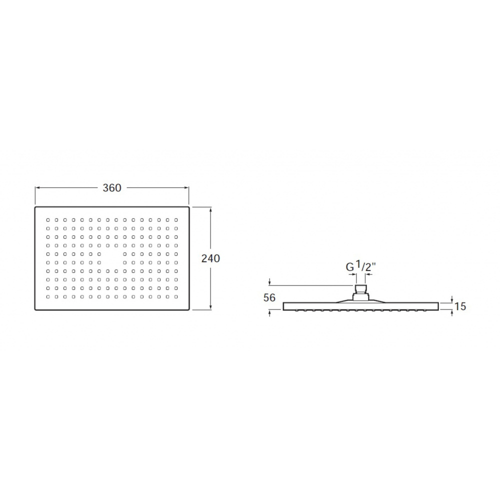 Верхний душ Roca Rainsense (5B3050C00) хром