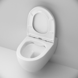 Инсталляция с унитазом и клавишей Am.Pm Awe (IS49001.111700) белый, синий, Глянцевый белый