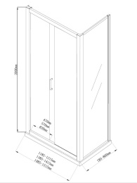 Фото Душевой уголок Aquanet Alfa NAA1131 150x80, прозрачное стекло