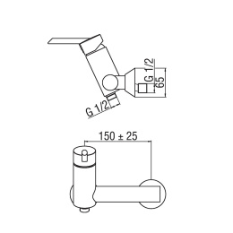 NOBILI Oz T2 OZ130/T2CR - Смеситель для душа (хром)