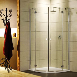 Душевой уголок Radaway Torrenta PDD 90x90 профиль Хром стекло Графит 31600-01-05N