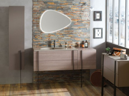 Тумба под раковину Jacob Delafon Nouvelle Vague 100 EB3031-S40, с выступом, цвет - насыщенный серый 