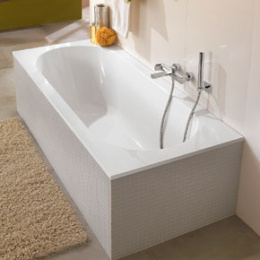 Квариловая ванна 180*80 Villeroy&Boch Oberon (UBQ180OBE2V-01) белый