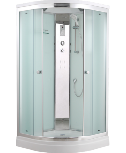 Фото Душевая кабина 90x90x220 Timo (T-8809 C) С гидромассажем, акрил, Поддон низкий