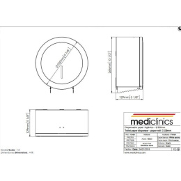 Диспенсер для бумаги Mediclinics (PR2783C) полированная нержавеющая сталь