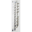 Полотенцесушитель Двин R braid 80/60 1"-3/4"-1/2" Универсальный К1, Полированный (4627148217426)