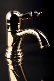 Фото Смеситель для ванны Boheme Tradizionale Nero (258) золото