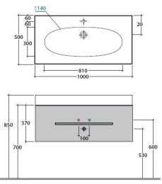 Фото Тумба с раковиной Globo Bowl+ (BPM1X) белый