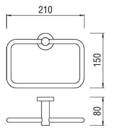NOBILI ACPL25CR Полотенцедержатель кольцевой (хром)