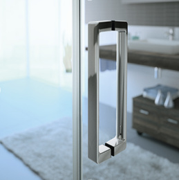 Душевая дверь с неподвижным сегментом Huppe Classic 2 C20402 069 321, 120*190 см, стекло прозрачное,