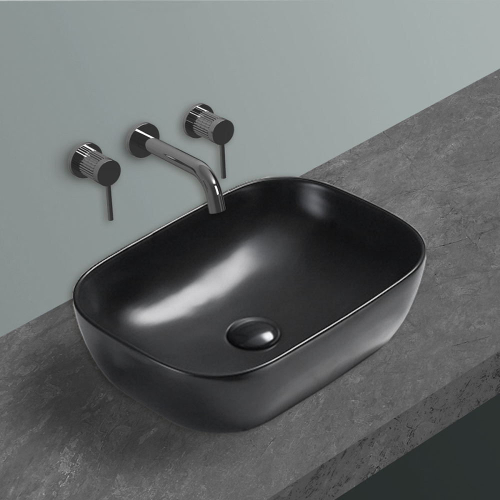 Фото Накладная раковина Vincea (VBS-102MB) матовый черный