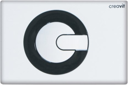 CREAVIT Кнопка для инсталляции POWER черно-белая GP5001.02