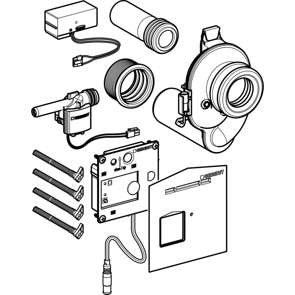 Фото Geberit HyTronic 116.010.00.1 Сифон для писсуара, вакуумный