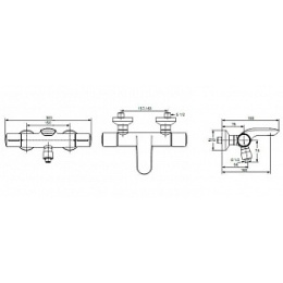 Смеситель Ideal Standard Melange A4281AA термостатический для ванны/душа