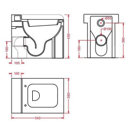 Приставной унитаз ArtCeram La Fontana (LFV005 01 00) белый