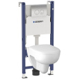 Geberit Renova 500.124.TC.R Комплект инсталляция и унитаз подвесной безободковый, цвет унитаза: белы