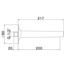 Фото Излив Cisal Vita VI00024021, хром