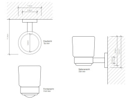 Стакан для зубных щёток Decor Walther Basic (0530900), хром