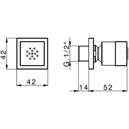 Фото Боковая форсунка Cisal Cherie DS01508024