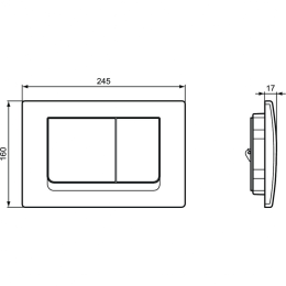 Промо-комплект 4 в 1 Ideal Standard с безободковым подвесным унитазом E822301 CONNECT Rimless с сиде