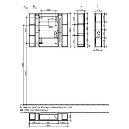Зеркальный шкаф A1301000 VILLEROY&BOCH City Life, 800 x 700 x 150 мм