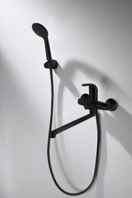 Фото Смеситель для ванны длинный излив, черный Bravat Fit Black (F6135188BM-LB-RUS)