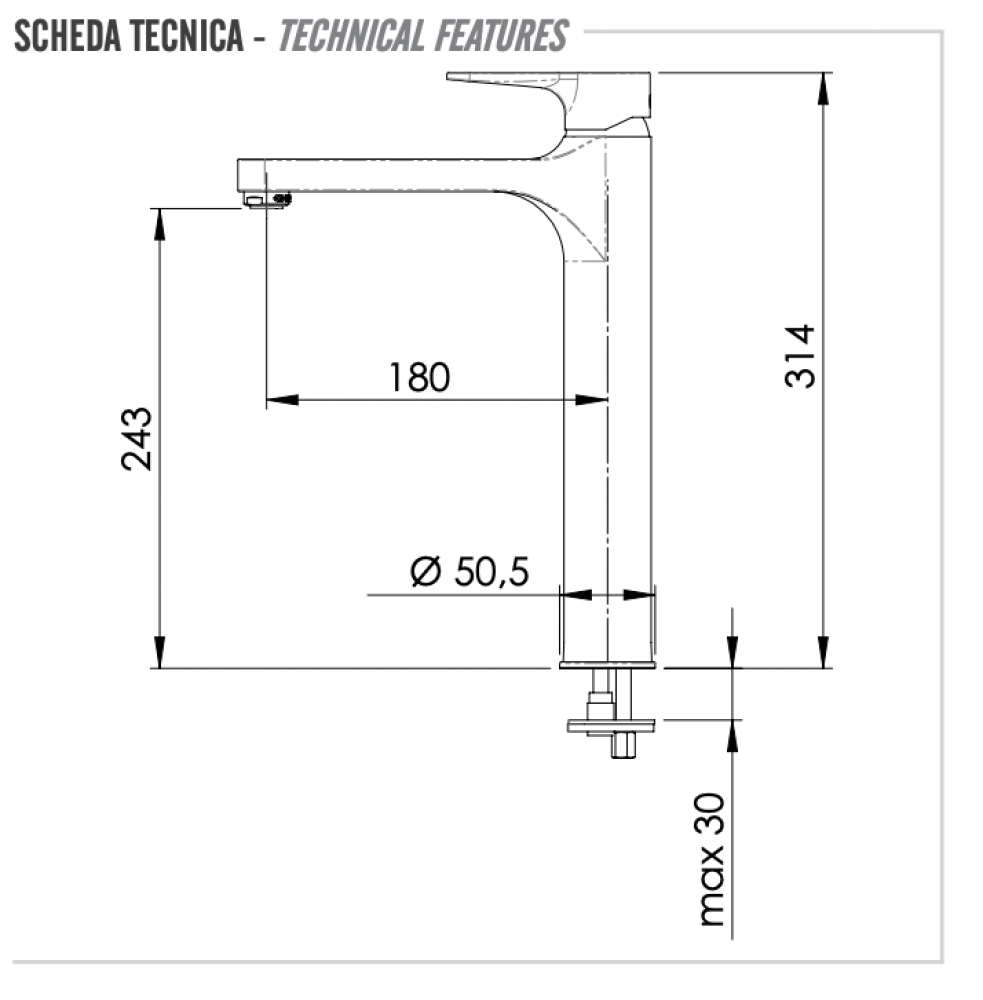 Фото Смеситель для раковины Remer Winner W11L