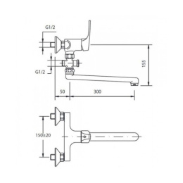 Teka Inca 53122212 Смеситель для ванны
