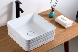 Раковина 38 см BelBagno (BB1407) прямоугольная, санфаянс