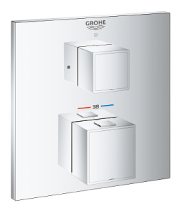 Фото Grohe Grohtherm Cube 24153000 Термостат для душа, встраиваемый без подключения шланга