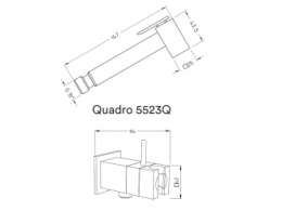 Фото Гигиенический душ со смесителем Nicolazzi Doccia (5523QСR) хром